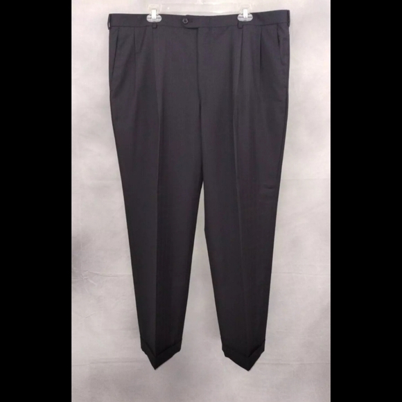 Hickey Freeman Mens Suit 2 Piece Set Size 44R Jacket Blazer Pant Wool Two Button - Picture 5 of 8